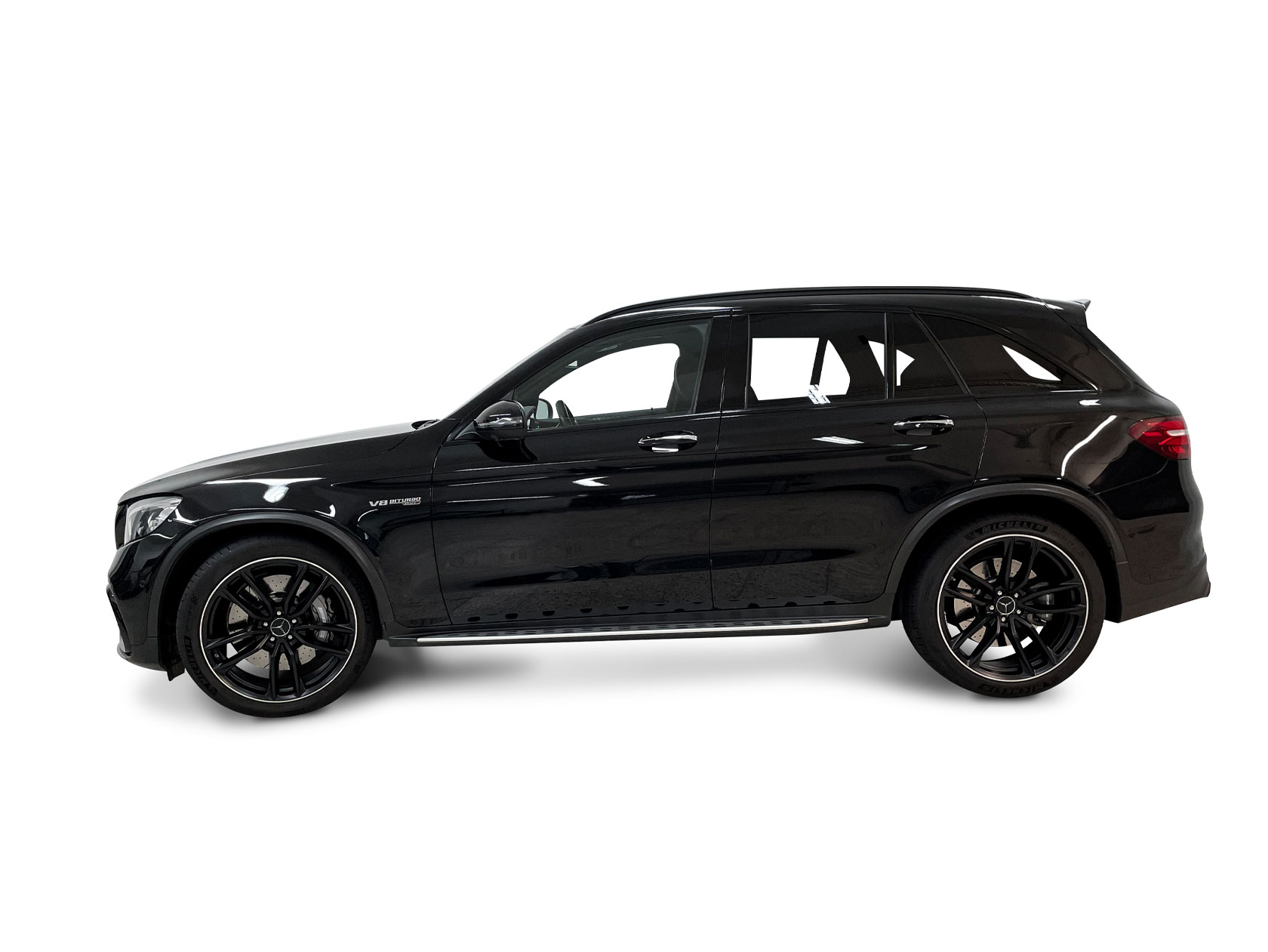 Hochzeitsauto mieten Schorndorf: Mercedes GLC AMG Seitenansicht